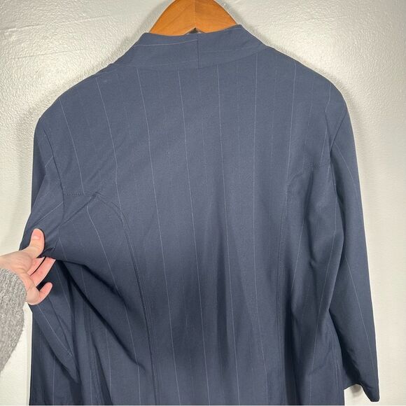 Marithe Francois Girbaud Vintage Women's Navy Suit Blazer European Size 42 - Picture 15 of 16